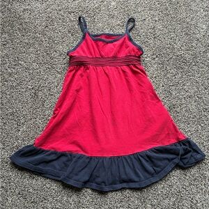 FINAL SALE 3/31/26 Faded Glory Red/Blue Patriotic Summer Dress, Size XS(4/5)
